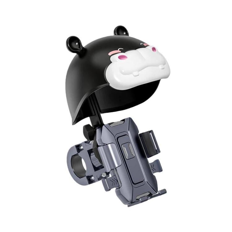 Outdoor Waterproof Motorcycle Phone Mount With Helmet Universal Phone Navigation Bracket, Spec: Handlebar Black