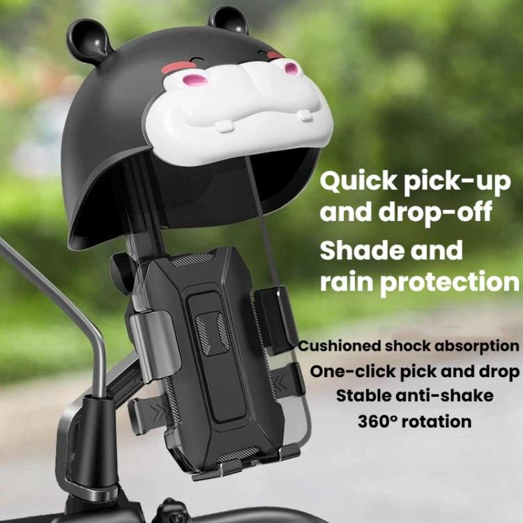 Outdoor Waterproof Motorcycle Phone Mount With Helmet Universal Phone Navigation Bracket, Spec: Handlebar Pink