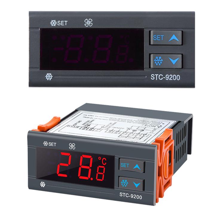 STC-9200 Microcomputer Temperature Controller - 3-Mode Output For Refrigeration, Defrost & Fan Control, Universal For Cold Storage/Chiller Units - English Version