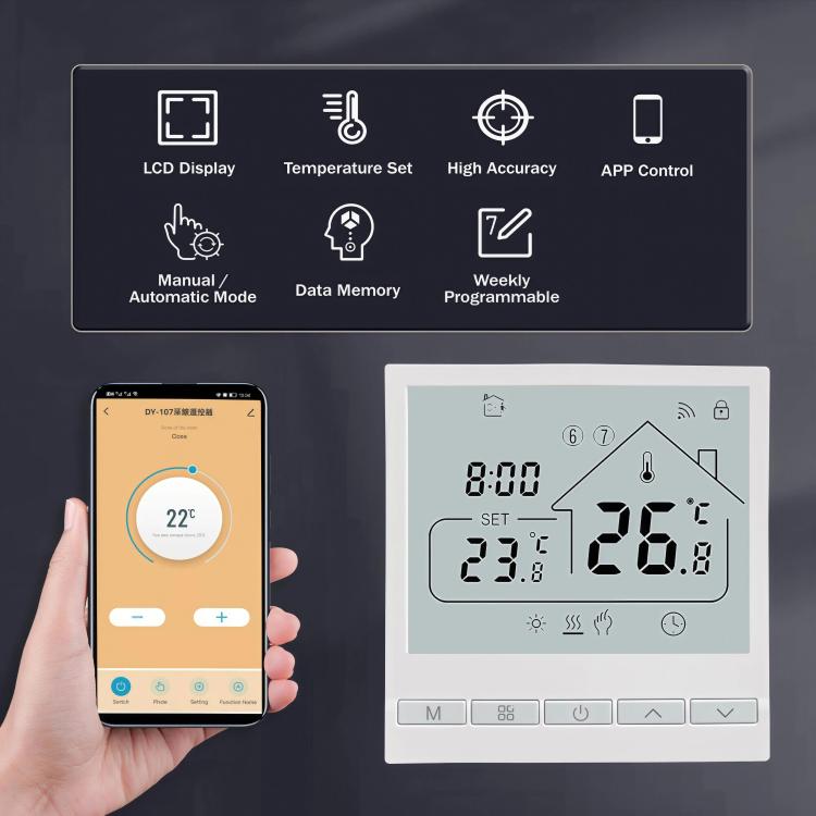 220V 3A WIFI Floor Thermostat Support Tuya Smart Home App Remote Control Underfloor Heating Temperature Regulator
