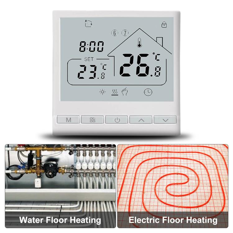 220V 16A WIFI Floor Thermostat Support Tuya Smart Home App Remote Control Underfloor Heating Temperature Regulator