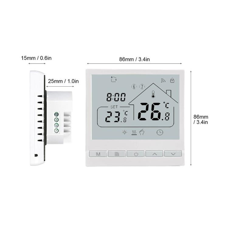 220V 16A WIFI Floor Thermostat Support Tuya Smart Home App Remote Control Underfloor Heating Temperature Regulator