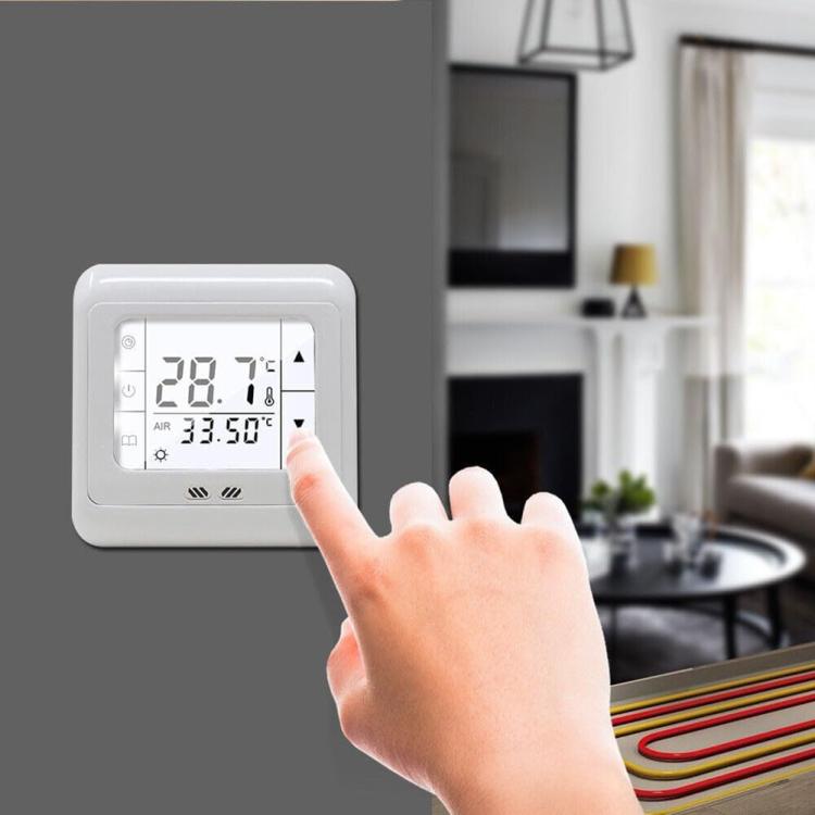 16A Floor Thermostat Underfloor Heating Temperature Regulator No WiFi