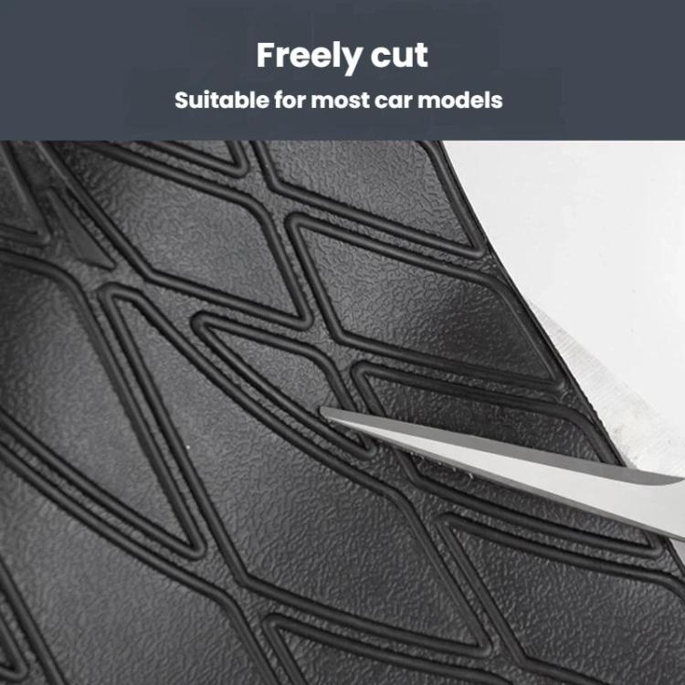 BY-1524 Car Non-Slip Trunk Mat Waterproof, Cuttable Universal Mat - Black