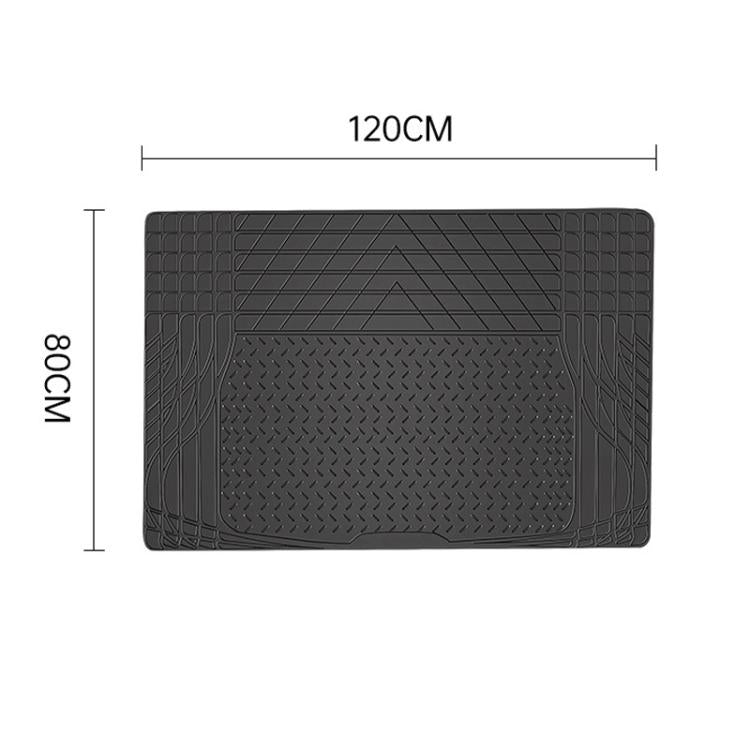 BY-1524 Car Non-Slip Trunk Mat Waterproof, Cuttable Universal Mat - Black
