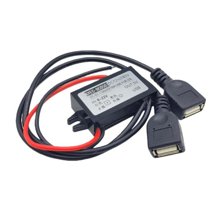Phone Charging Buckle Module Car Power Converter, Spec: 8-22V To 5V Double USB