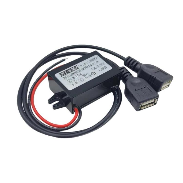 Phone Charging Buckle Module Car Power Converter, Spec: 8-85V To 5V Double USB