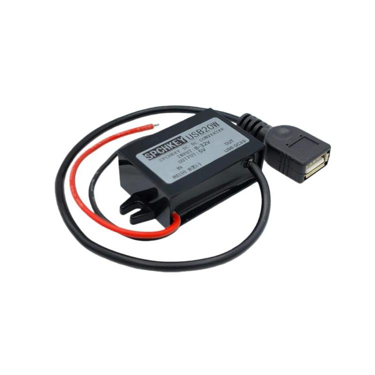 Phone Charging Buckle Module Car Power Converter, Spec: 8-32V To 5V USB QC3.0