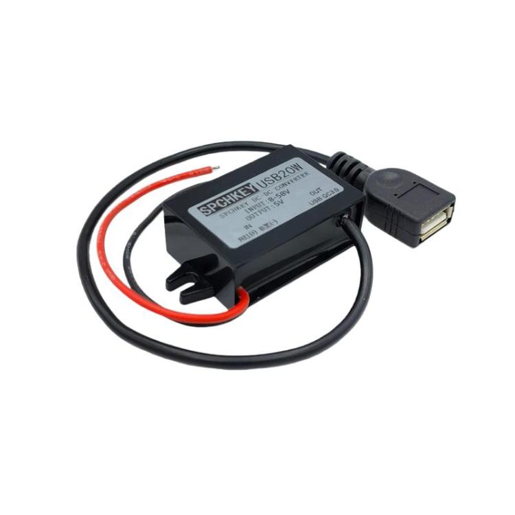 Phone Charging Buckle Module Car Power Converter, Spec: 8-58V To 5V USB QC3.0