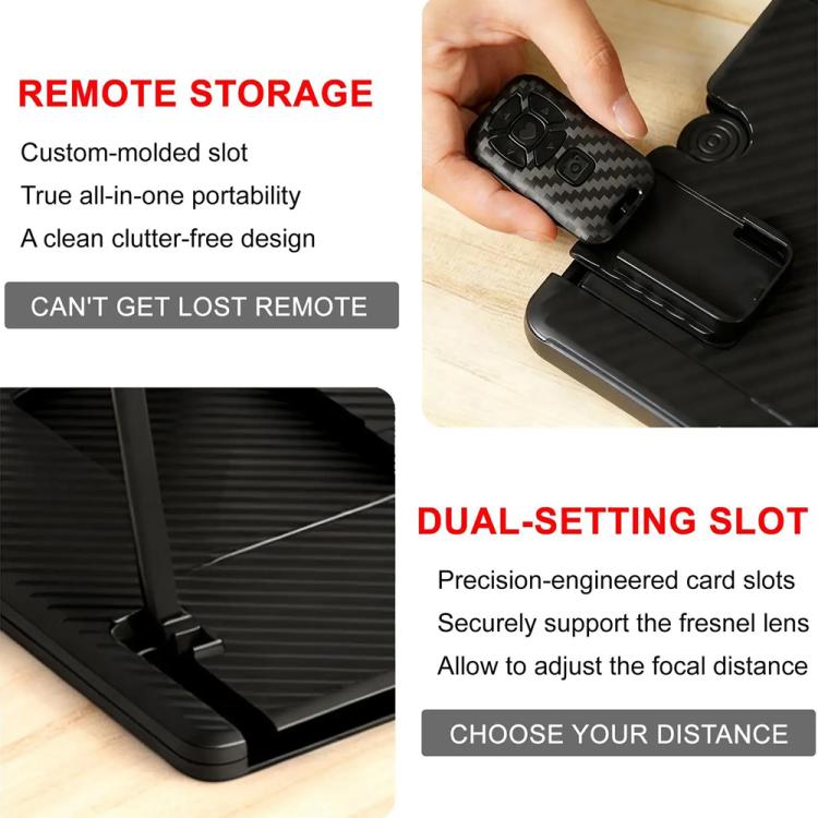 14-Inch Vertical Screen Phone Magnifier With Remote Control Ultra HD Mobile Screen Projection Amplifier Desktop Stand Blu-ray Ultra HD
