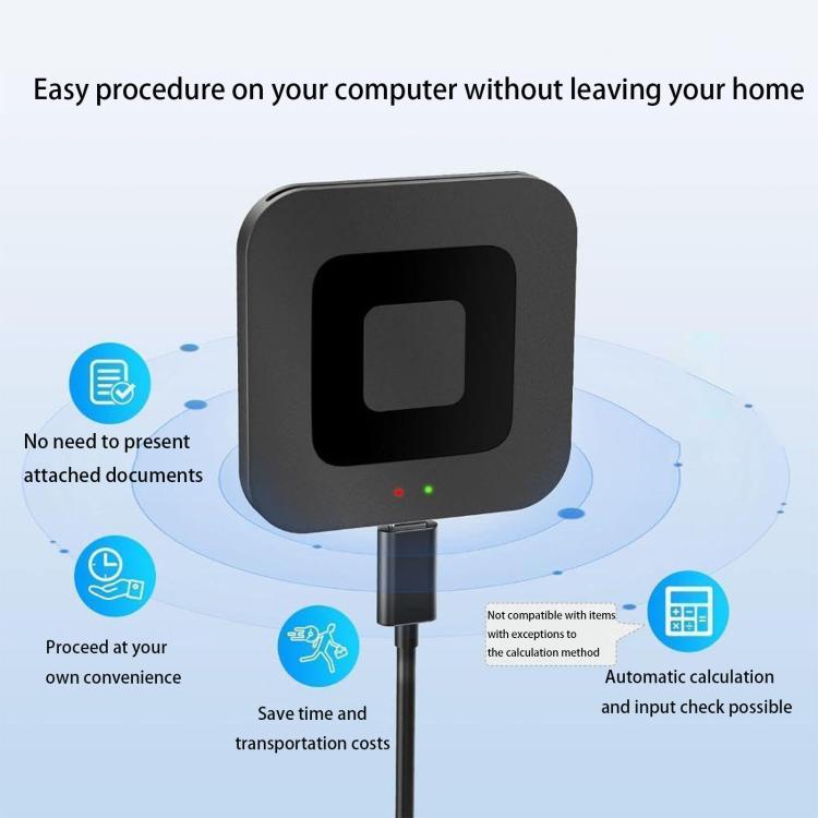 Square Smart Card Reader For Bank Cards Tax Filing Storage Cards, Interface: USB