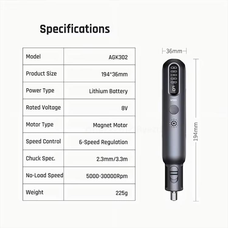 Greenworks 8V Mini Grinder 52pcs Grinding Rotary Tools Combo Cordless Variable Speed Wireless Engraver AGK302