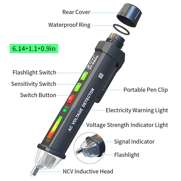 ZOYI Non-Contact Smart Induction Voltage Tester Pen, Model: DB02