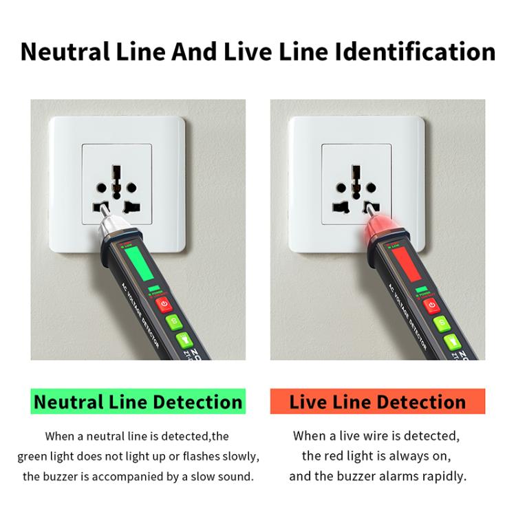 ZOYI Non-Contact Smart Induction Voltage Tester Pen, Model: DB02