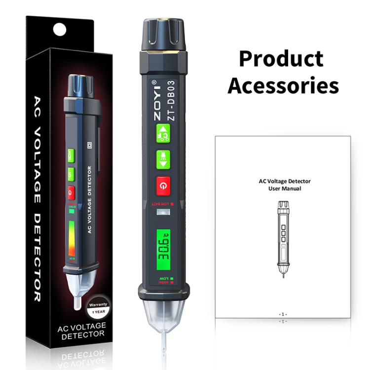 ZOYI Non-Contact Smart Induction Voltage Tester Pen, Model: DB03