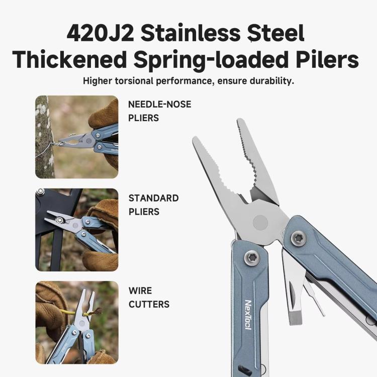 NexTool S11 Mini Sailor 11-In-1 Outdoor Multi Tool Pocket Knife Folding Pliers Wire Cutters EDC Survival Kit