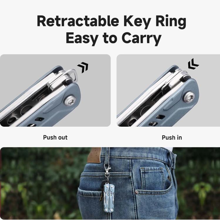 NexTool S11 Mini Sailor 11-In-1 Outdoor Multi Tool Pocket Knife Folding Pliers Wire Cutters EDC Survival Kit