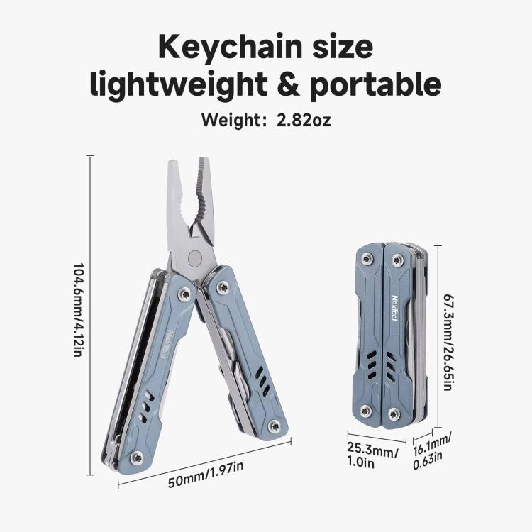 NexTool S11 Mini Sailor 11-In-1 Outdoor Multi Tool Pocket Knife Folding Pliers Wire Cutters EDC Survival Kit