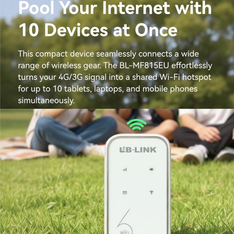 LB-LINK BL-MF518EU AX300Mbps 4G LTE Mobile Wi-Fi 6 SIM Card Outdoor European Edition Mobile WiFi With Battery