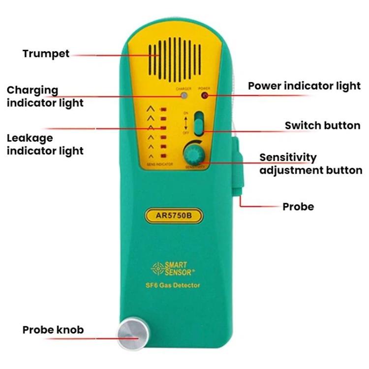 SMART SENSOR Refrigerator And Air Conditioner SF6 Refrigerant Leak Detector