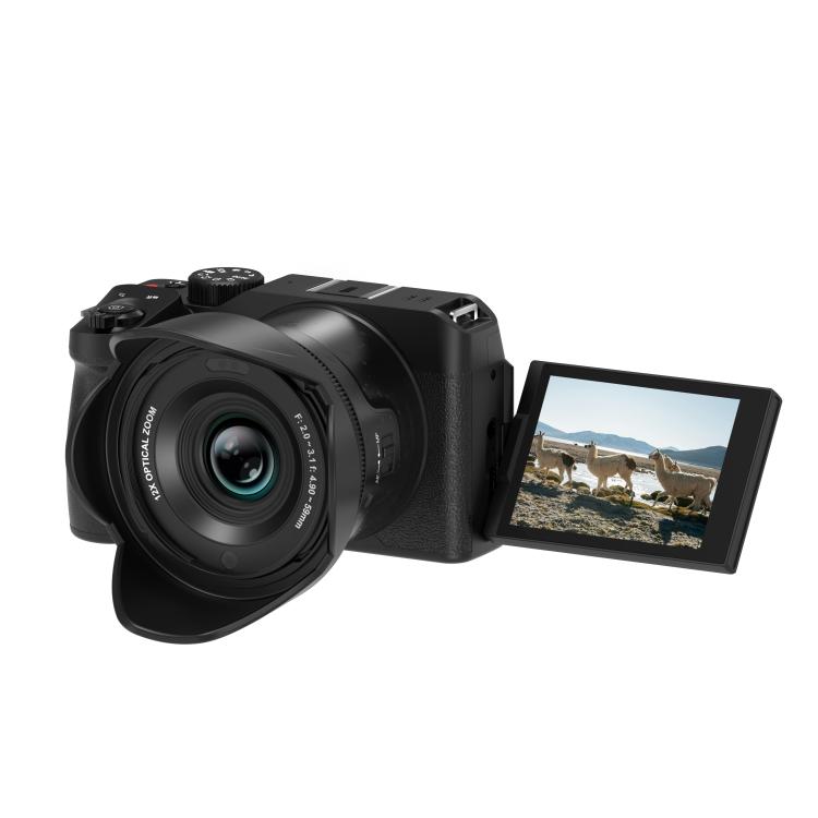 G650 5K / 72MP WiFi Digital Video Camera Camcorder 2.8 Inch IPS Screen 12X Optical Zoom - Black