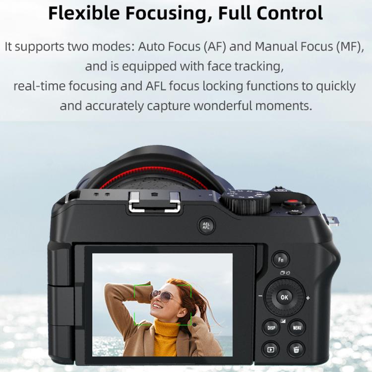 G650 5K / 72MP WiFi Digital Video Camera Camcorder 2.8 Inch IPS Screen 12X Optical Zoom - Black