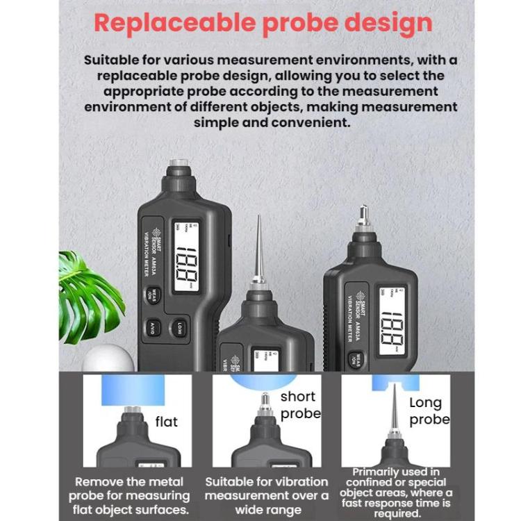 SMART SENSOR Explosion-Proof Handheld Portable High-Precision Motor Vibration Meter - AM63A