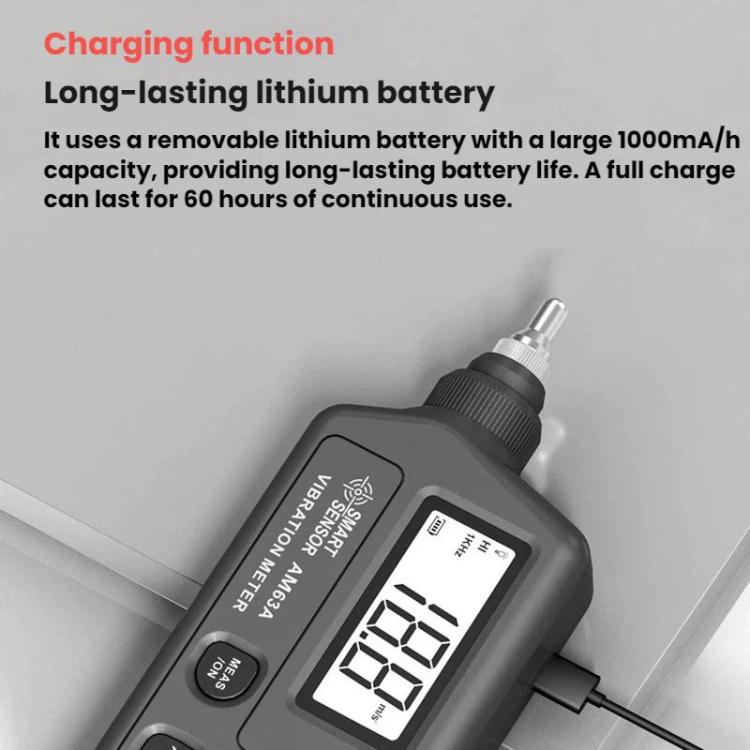 SMART SENSOR Explosion-Proof Handheld Portable High-Precision Motor Vibration Meter - AM63A