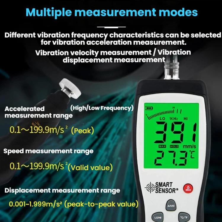 SMART SENSOR Portable Handheld Motor Vibration Meter