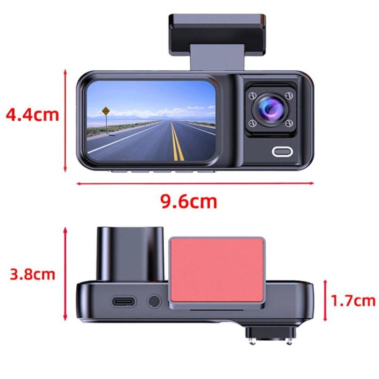 G98 HD 1080P Dash Camera Infrared DVR Recorder, Spec: Front + Inside