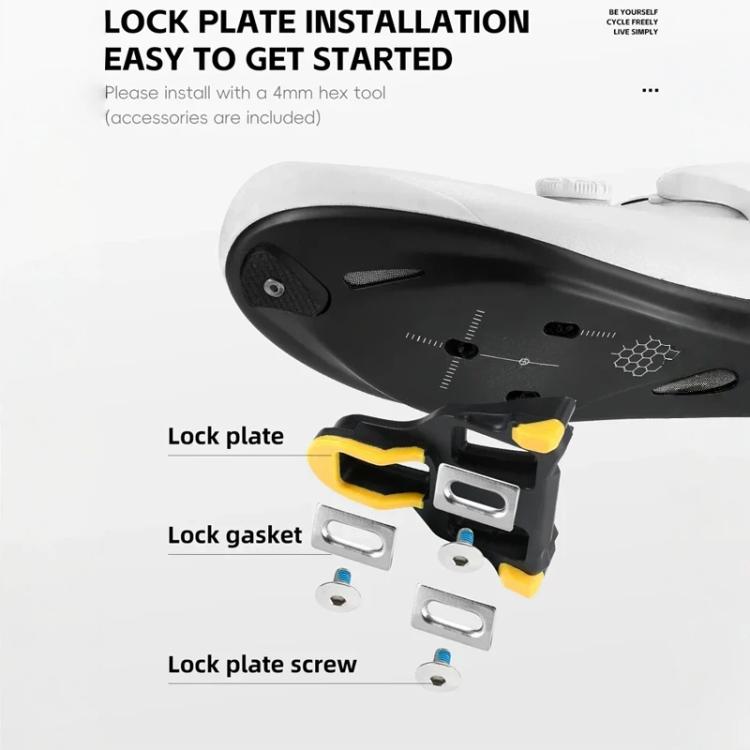 WEST BIKING Lightweight SPD-Compatible Road Bike Clipless Pedals - with Cleats and High-Efficiency Bearings Black Steel