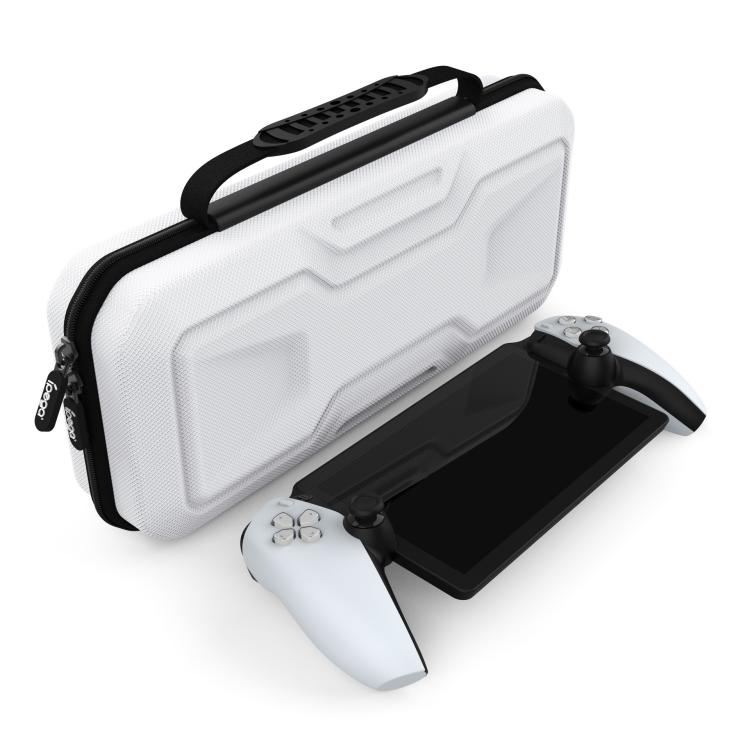 For Sony PlayStation Portal ipega PG-P5P13 Handheld Zipper EVA Hard Case Portable Carry Storage Bag - White