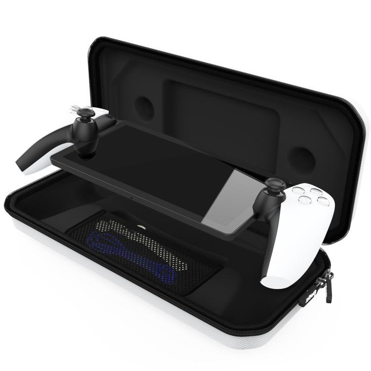 For Sony PlayStation Portal ipega PG-P5P13 Handheld Zipper EVA Hard Case Portable Carry Storage Bag - White