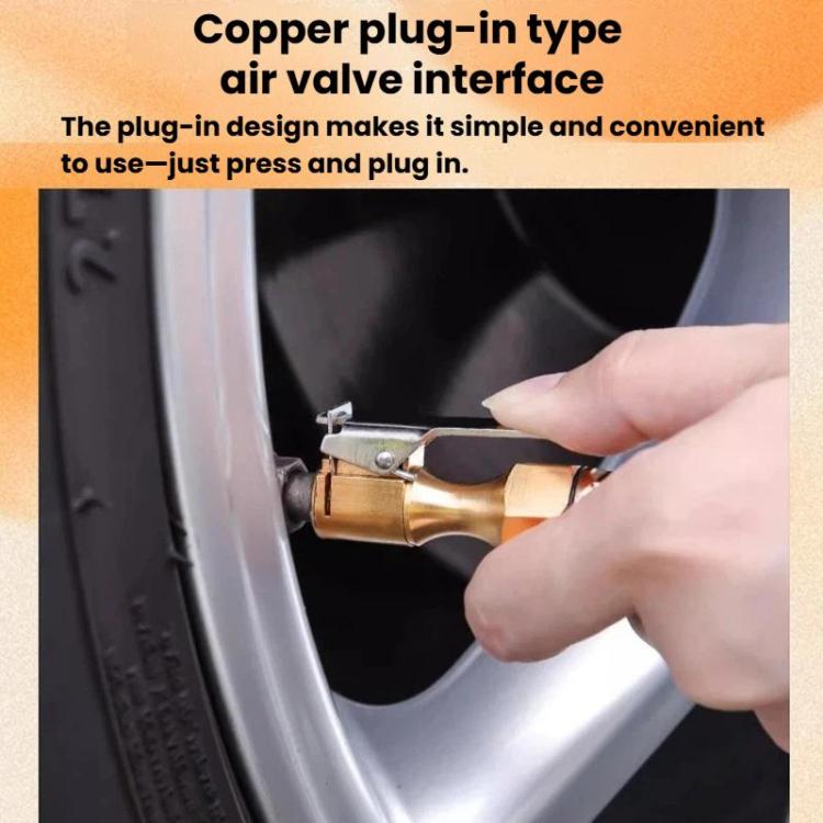 SP-AP-010 High-Precision Car Digital Tire Pressure Gauge Digital Display Tire Pressure Monitor - Orange