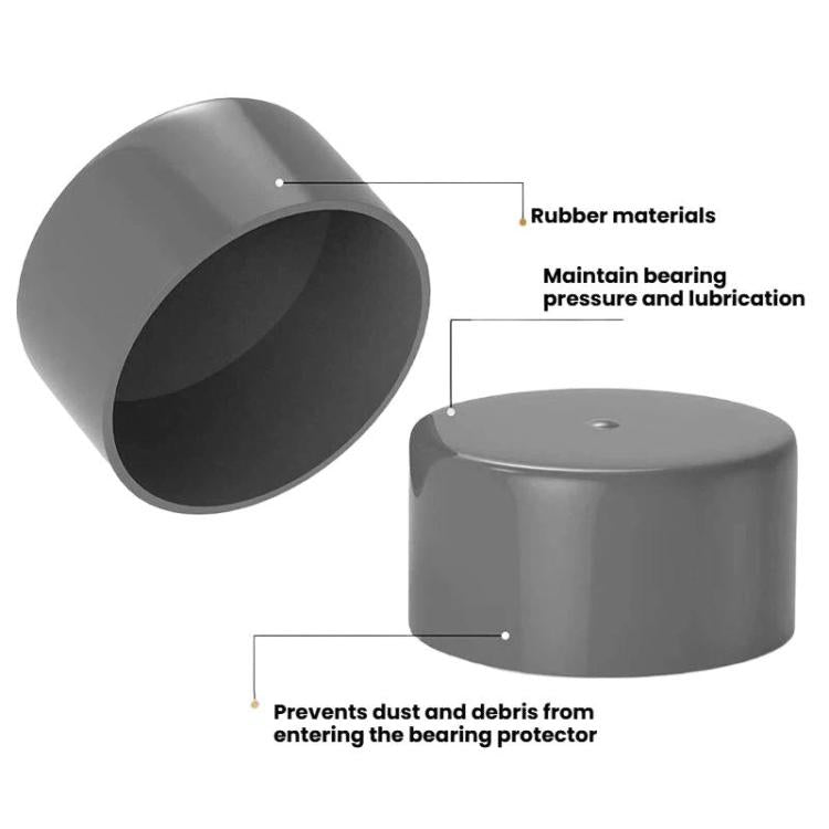 4pcs 1.98 Inch Bearing Protector Cover Lubricator Rubber Cap