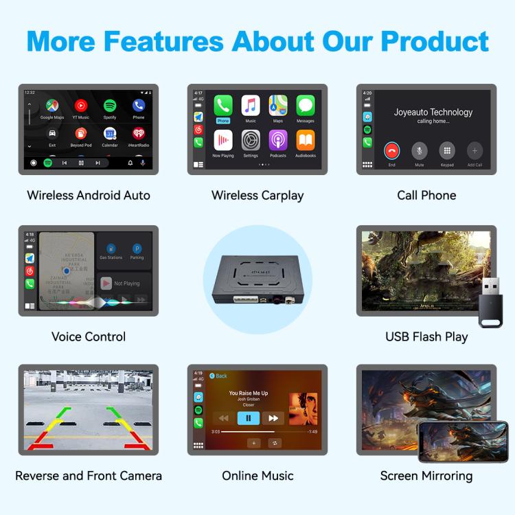 For Land Rover Evoque  - Bosch 2010-2018 JOYEAUTO WZLR-2 Wireless CarPlay / Android Auto Module Decoder