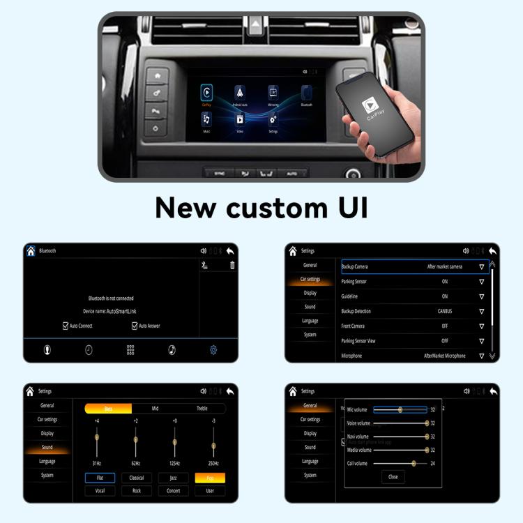 For Land Rover 2008-2012 JOYEAUTO WZLR-3 Wireless CarPlay / Android Auto Module Decoder