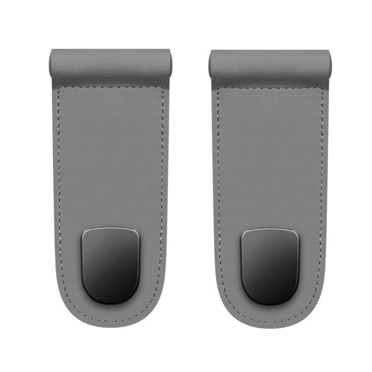 2pcs Multifunctional Car Interior Hook and Storage Organizer, Color: Single Gray