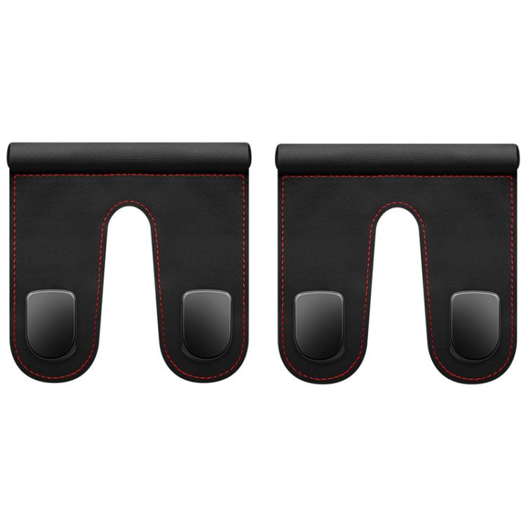 2pcs Multifunctional Car Interior Hook and Storage Organizer, Color: Double Black