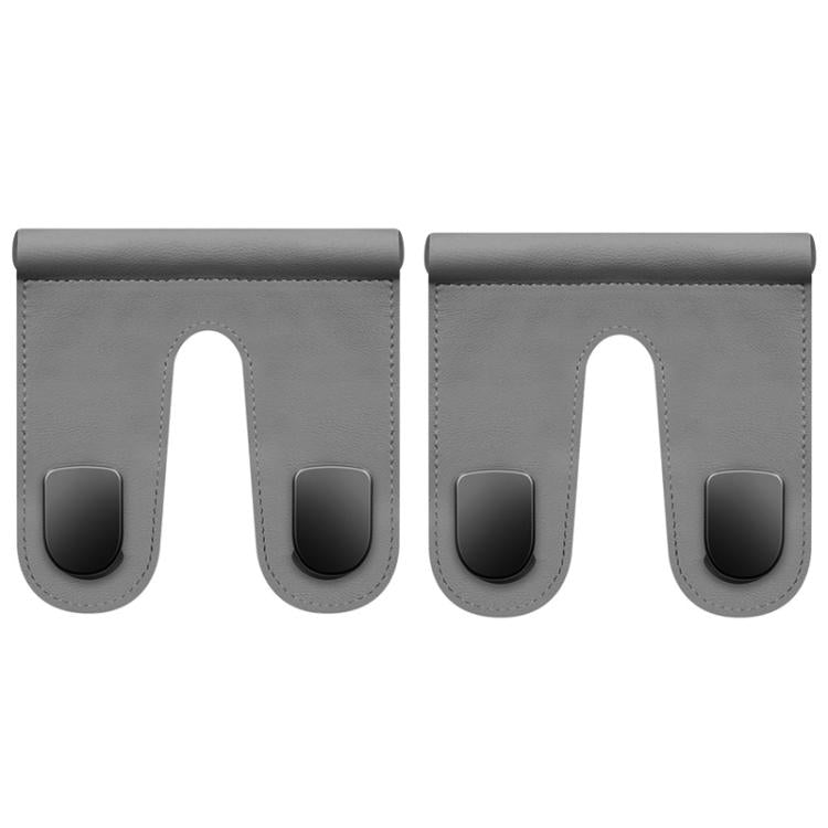2pcs Multifunctional Car Interior Hook and Storage Organizer, Color: Double Gray