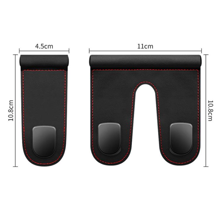 2pcs Multifunctional Car Interior Hook and Storage Organizer, Color: Single Gray
