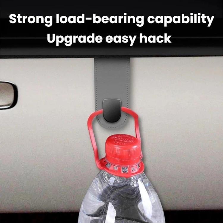 2pcs Multifunctional Car Interior Hook and Storage Organizer, Color: Single Black