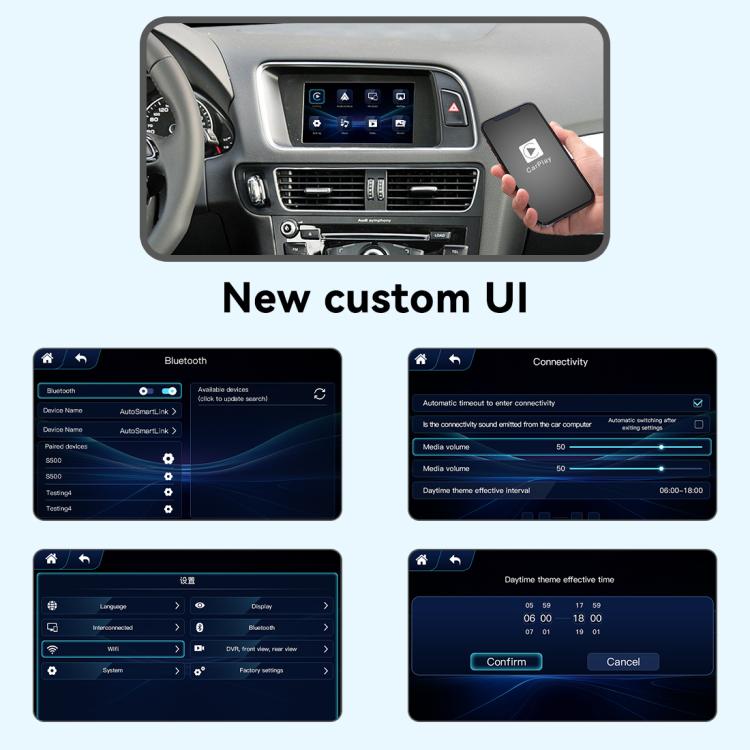 JOYEAUTO WZAU Wireless CarPlay Module Decoder, Spec: For Audi A3MMI 2012-2018, 2016-2018 A4/A5/Q2/Q7/B9