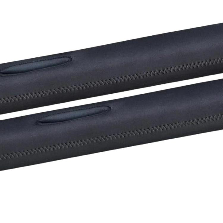 2pcs Universal Car Seat Gap Filler Sponge Strip Anti-Drop Gap Sealing Strip - Black