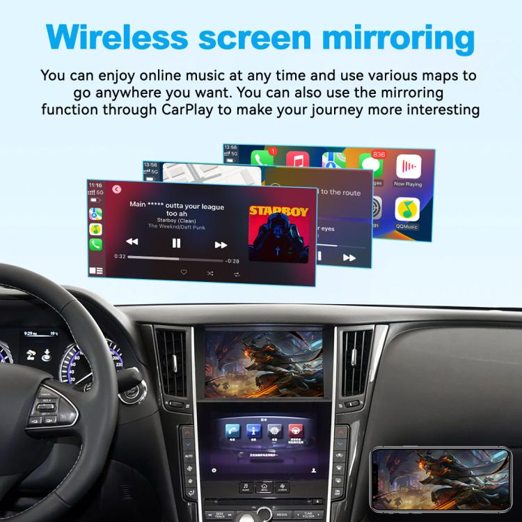 For Infiniti Q50/Q60/Q50L 2013-2015 JOYEAUTO WZIN-4 Wireless CarPlay Module Decoder
