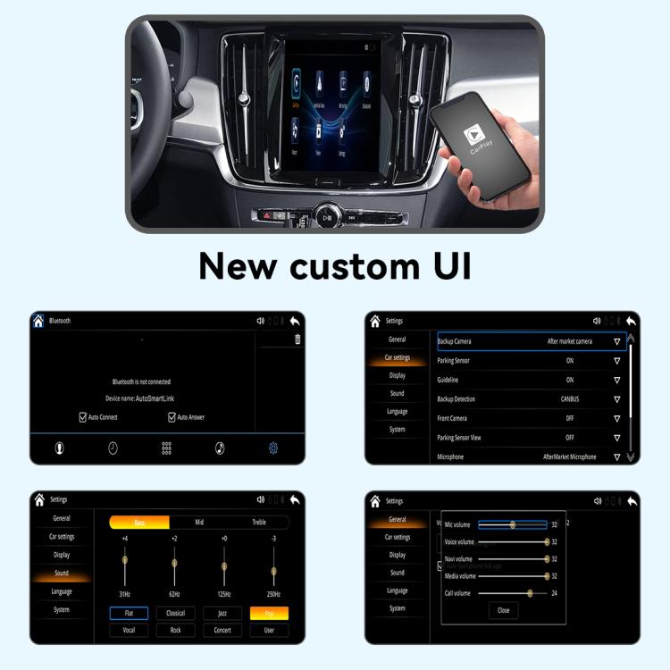 JOYEAUTO WZVO Carplay Decoder Android Auto Module Box, Spec: For Volvo S60/S90/V60/V90/XC40/XC60 2018-2022