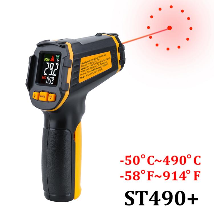 SMART SENSOR ST490+ Industrial High-Precision Infrared Thermometer For Baking & Kitchen