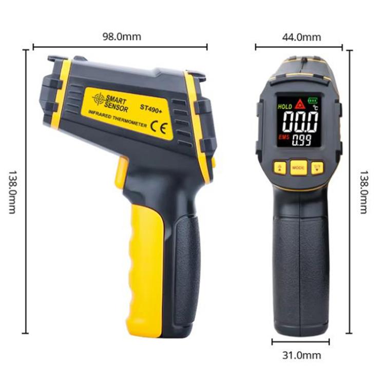 SMART SENSOR ST490+ Industrial High-Precision Infrared Thermometer For Baking & Kitchen