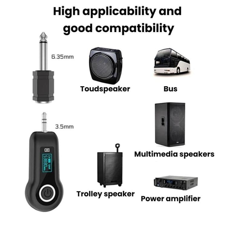 K-06 2.4G Head-Mounted Wireless Microphone Amplifier Headset, Spec: 1 in 2