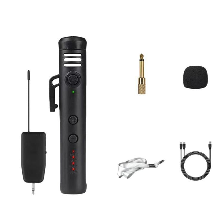 DIYO-1136 Handheld Wireless Condenser Microphone With Power Display Teaching Microphone & Voice Amplifier, Spec: 1 in 1 6.5mm